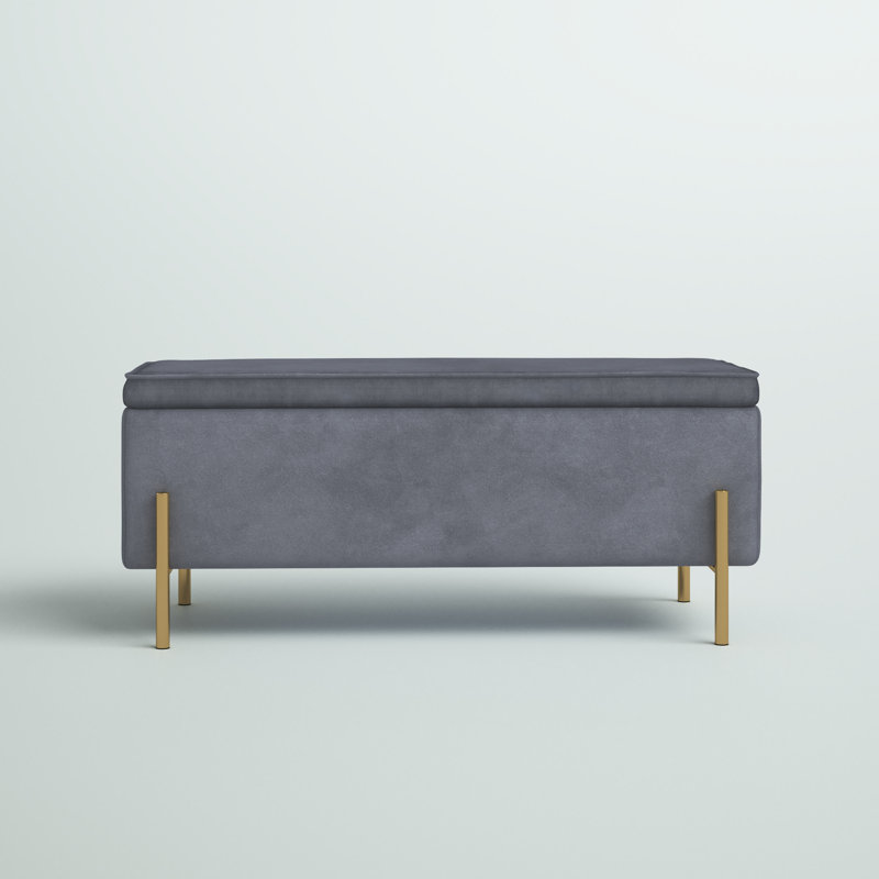 Mercury Row® Schmucker Upholstered Flip Top Storage Bench & Reviews